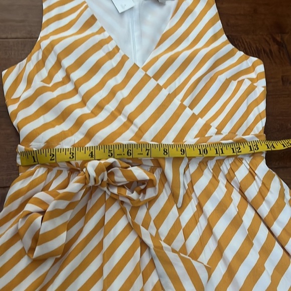 NWT Ann Taylor Loft yellow & white striped dress - Picture 5 of 12